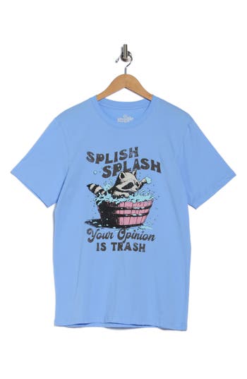 Goodie Two Sleeves Splish Splash Graphic T-shirt In Blue