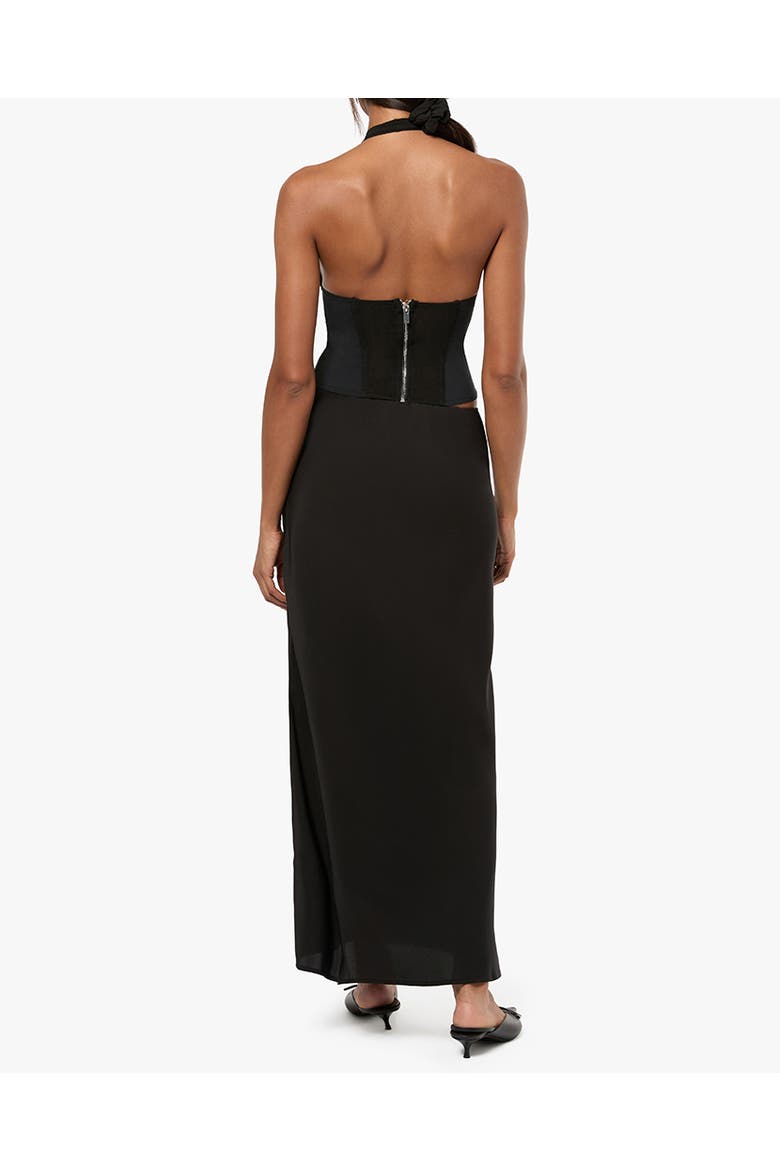 Silky Slip Skirt, Alternate, color, BLACK