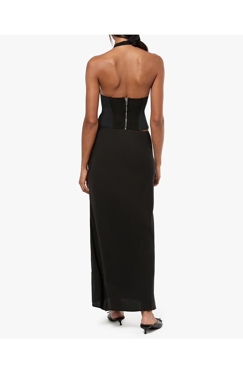 WeWoreWhat Silky Slip Skirt, Alternate, color, Black