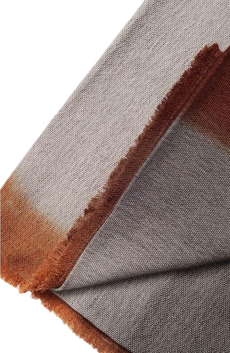 Studio Variously Handloom Handspun Merino Throw, Alternate, color, Brown