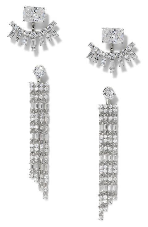 Bonne Anne Set of 2 Cubic Zirconia Earrings