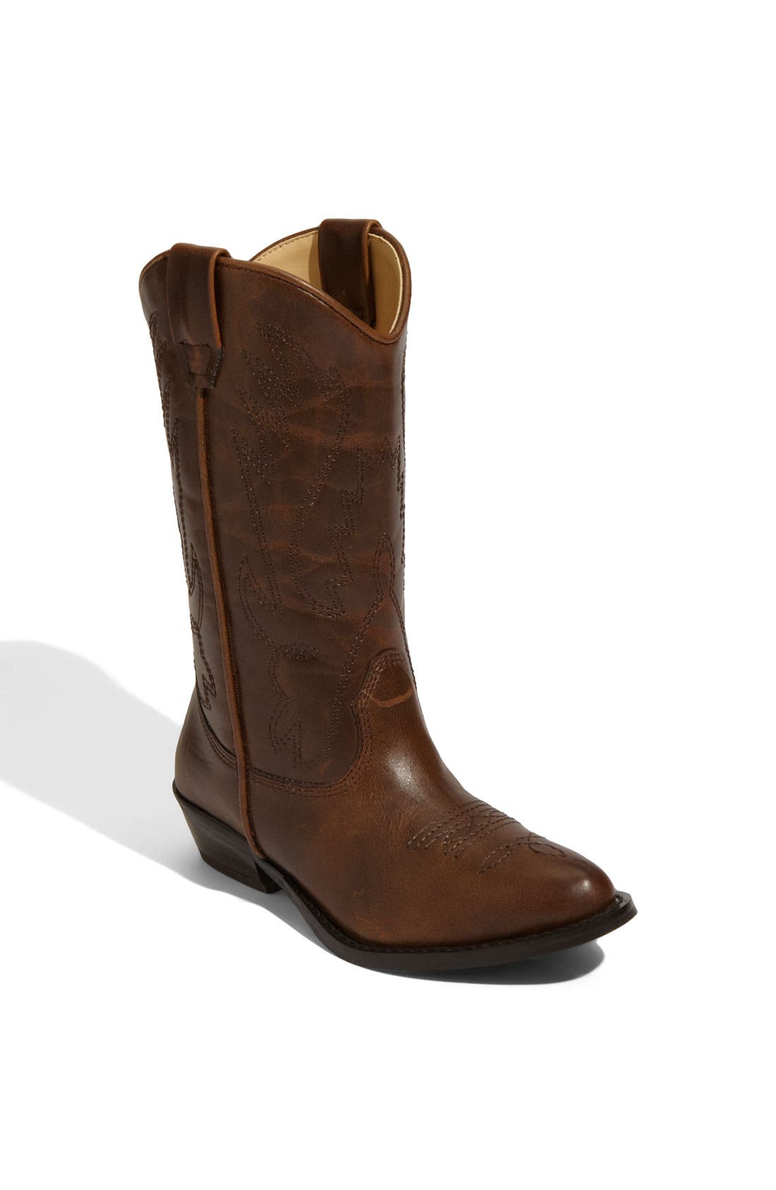 'Cassidy' Faux Leather Boot, Main, color, BROWN
