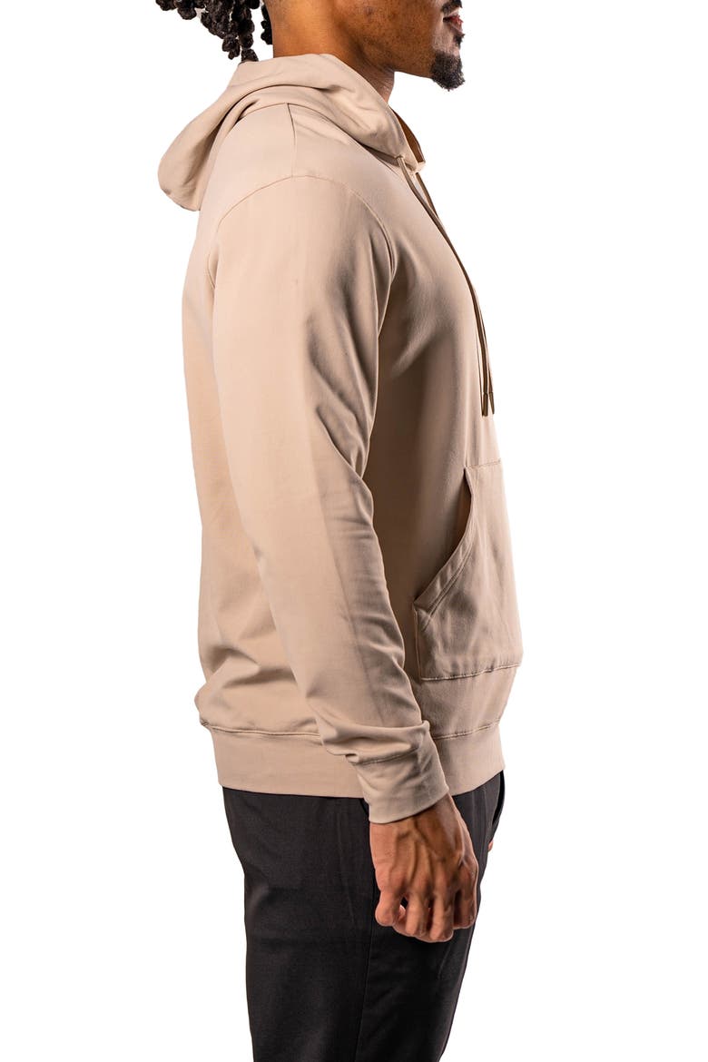 Merino20 Brown Hoodie, Alternate, color, BROWN