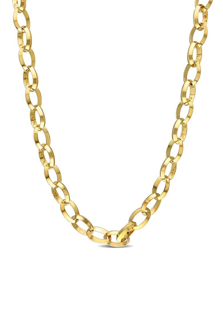 Men's Rolo Link Chain Necklace, Main, color, YELLOW