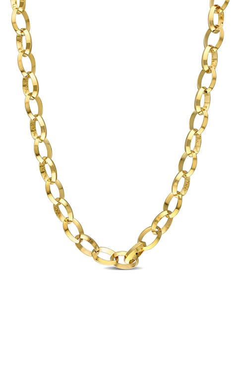 Men's Rolo Link Chain Necklace