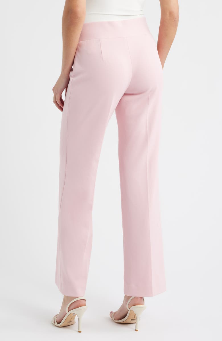 Anne Klein High Waist Pull-On Wide Leg Pants, Alternate, color, Rose Water