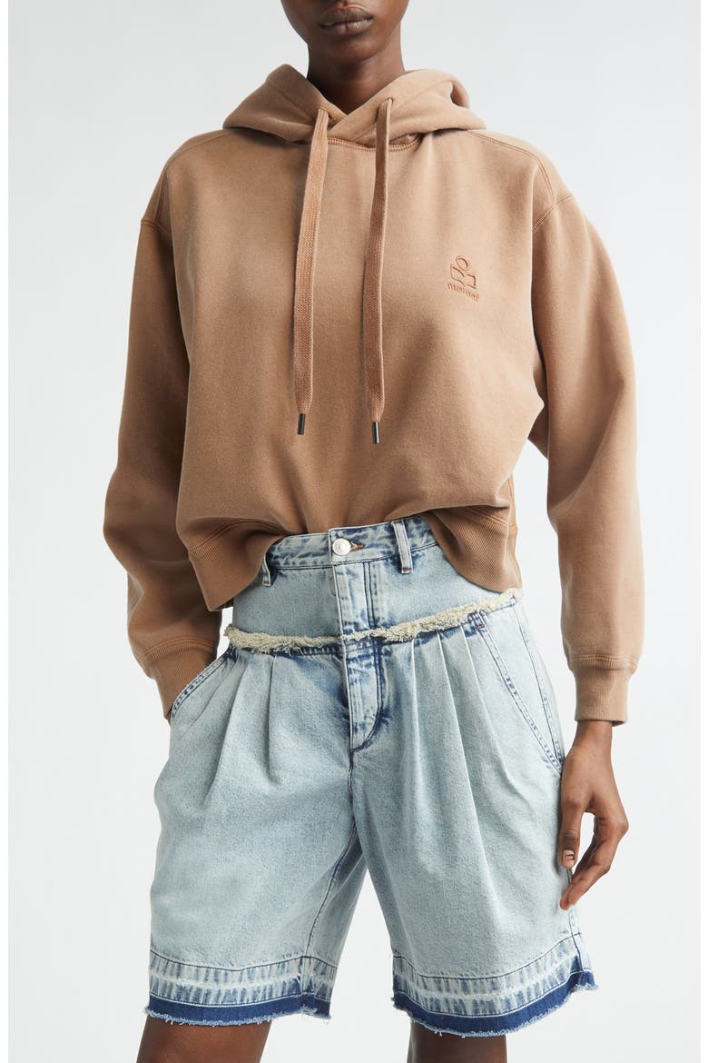 Salmy Cotton Blend Hoodie, Main, color, CAMEL