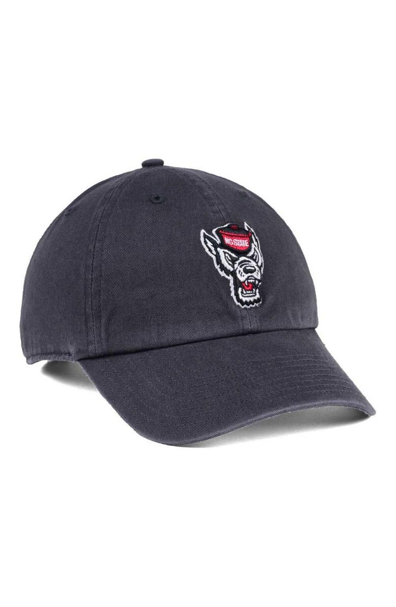 '47 N.C. State Wolfpack '47 Clean Up Adjustable Hat - Charcoal, Alternate, color,