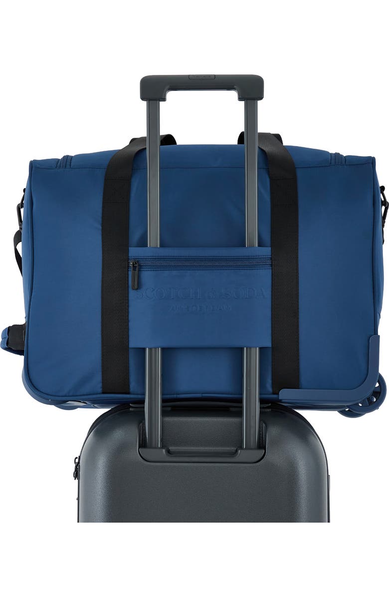 Scotch & Soda Eindhoven Rolling Weekender Bag, Alternate, color, Ocean Blue