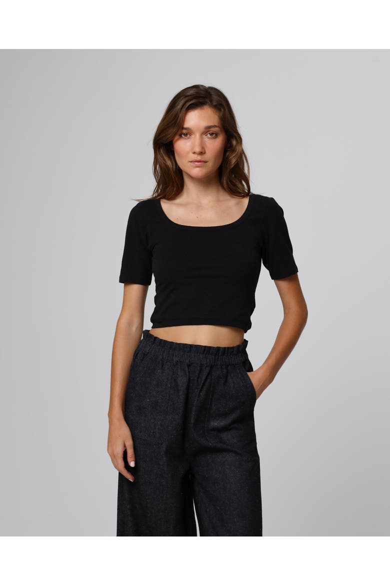 Classics Squareneck T-Shirt, Main, color, black