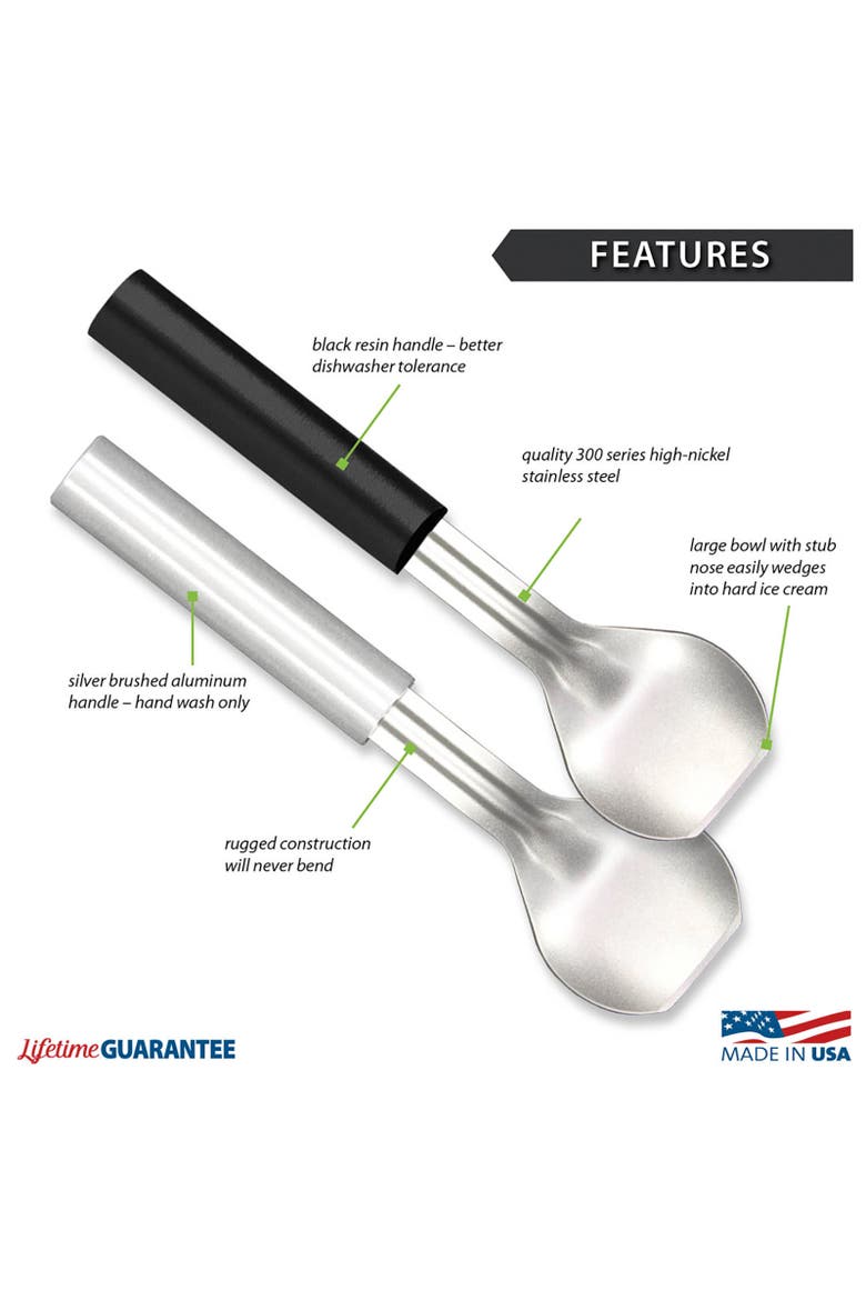 Cutlery 9.25-Inch Ice Cream Scoop, Alternate, color, Black