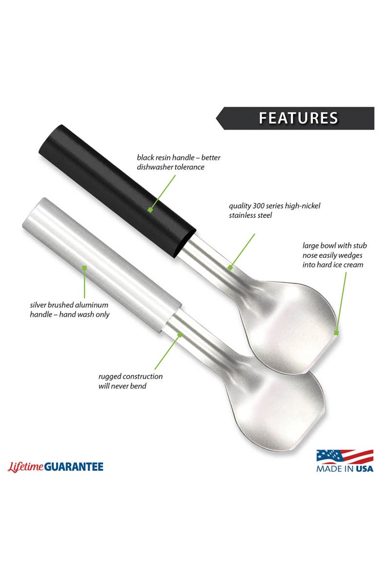 Rada Cutlery 9.25-Inch Ice Cream Scoop, Alternate, color, Black