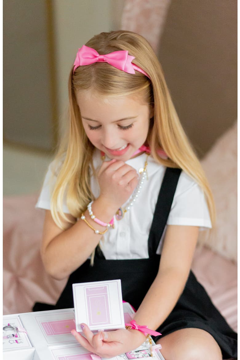 Eloise Signature Bow Headband, Alternate, color, Pink