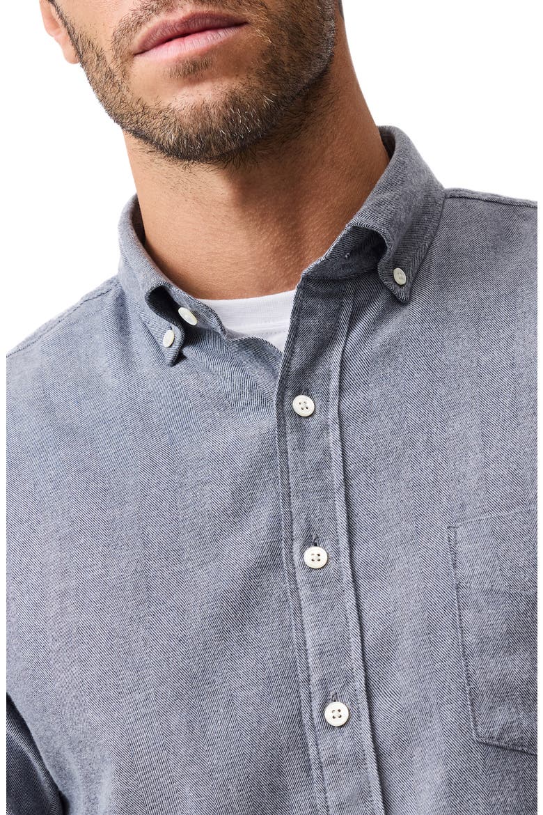 Barrhill Sports Fit Button-Down Shirt, Alternate, color, DENIM