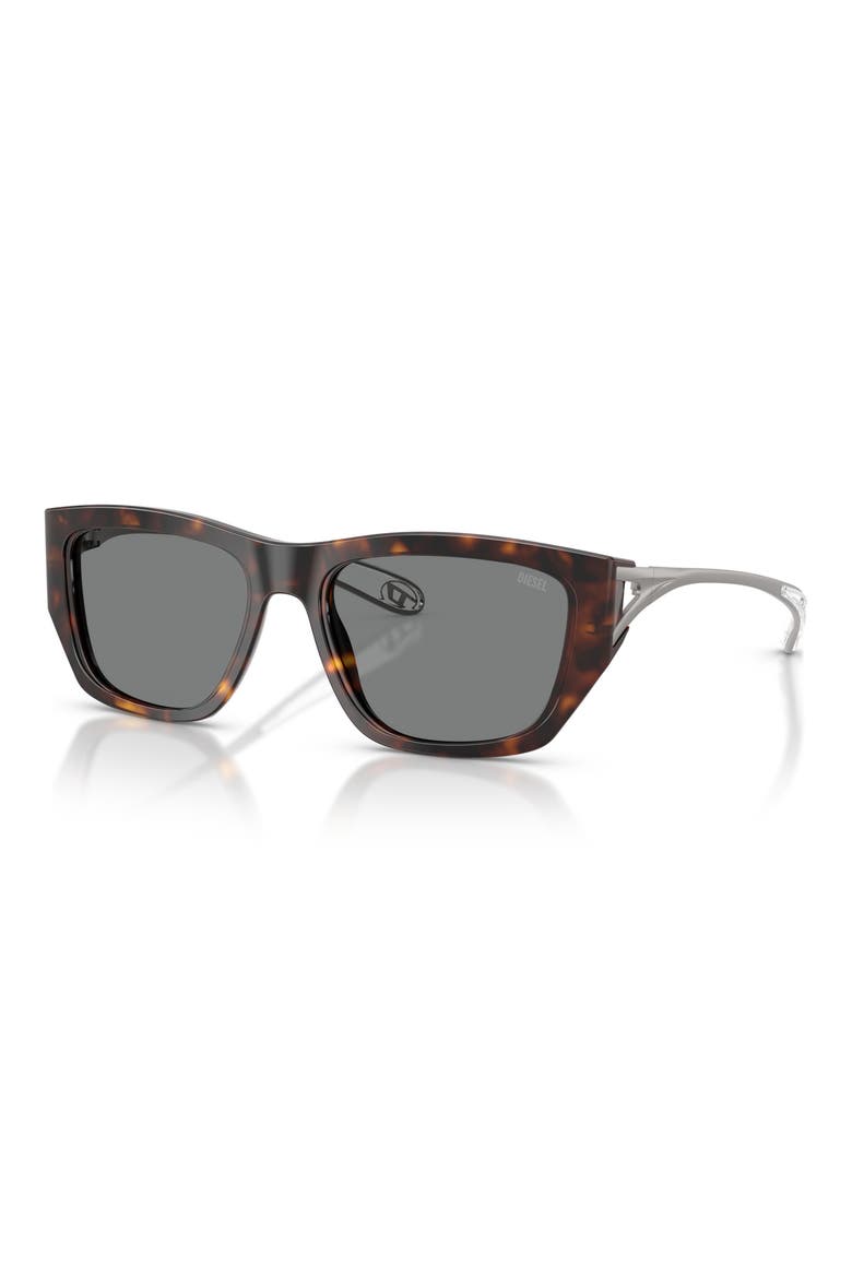 DL2006 54mm Square Sunglasses, Alternate, color, HAVANA / DARK GREY