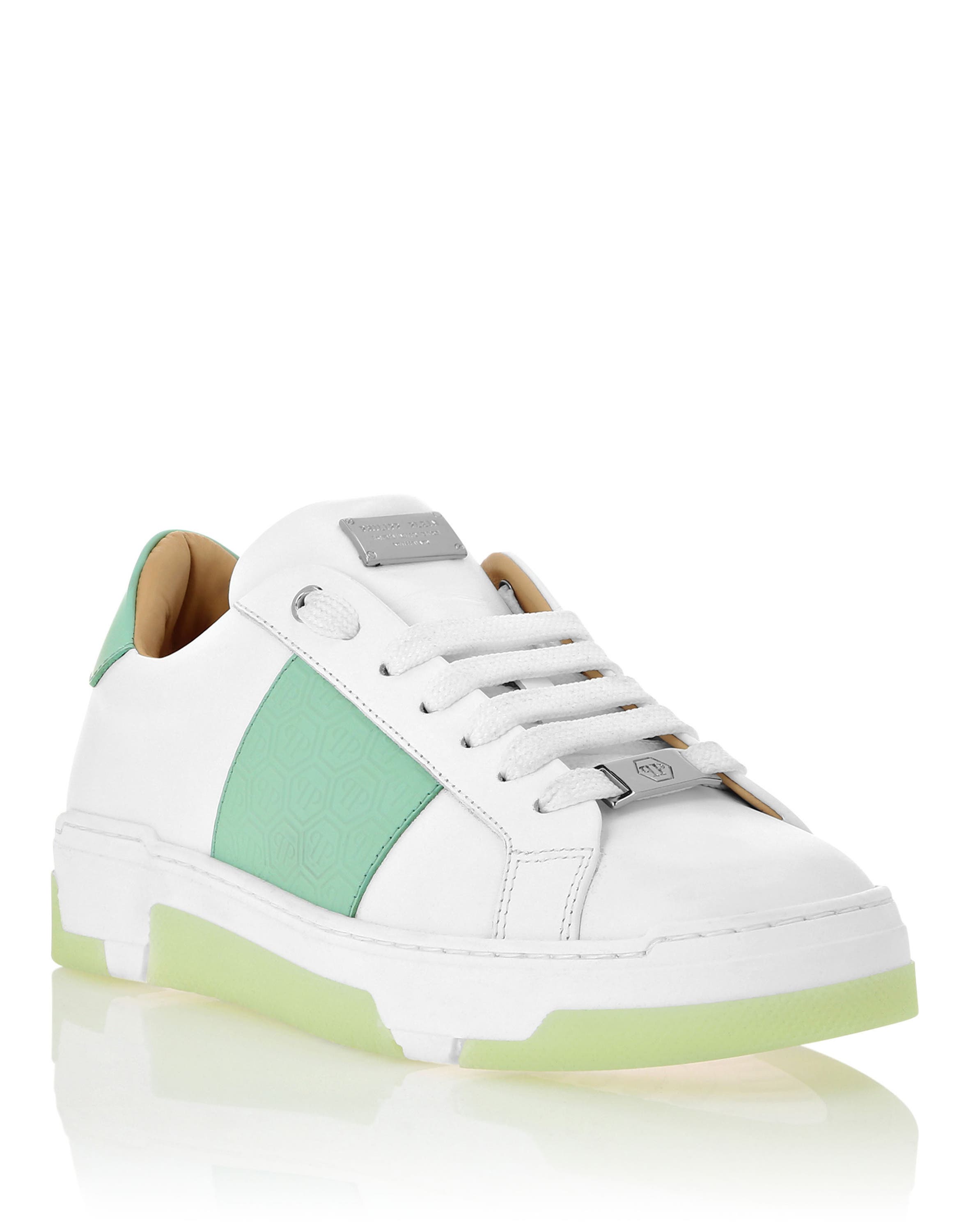 white/green