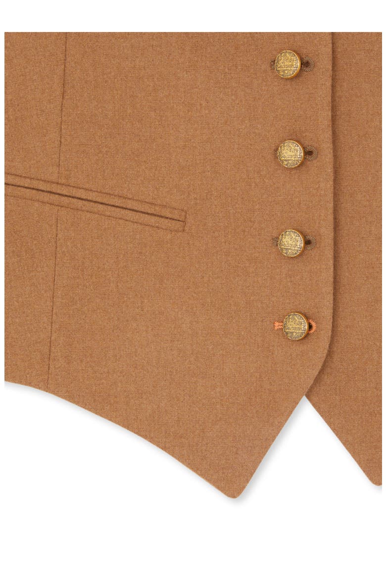 Demi Wool Vest, Alternate, color, Camel