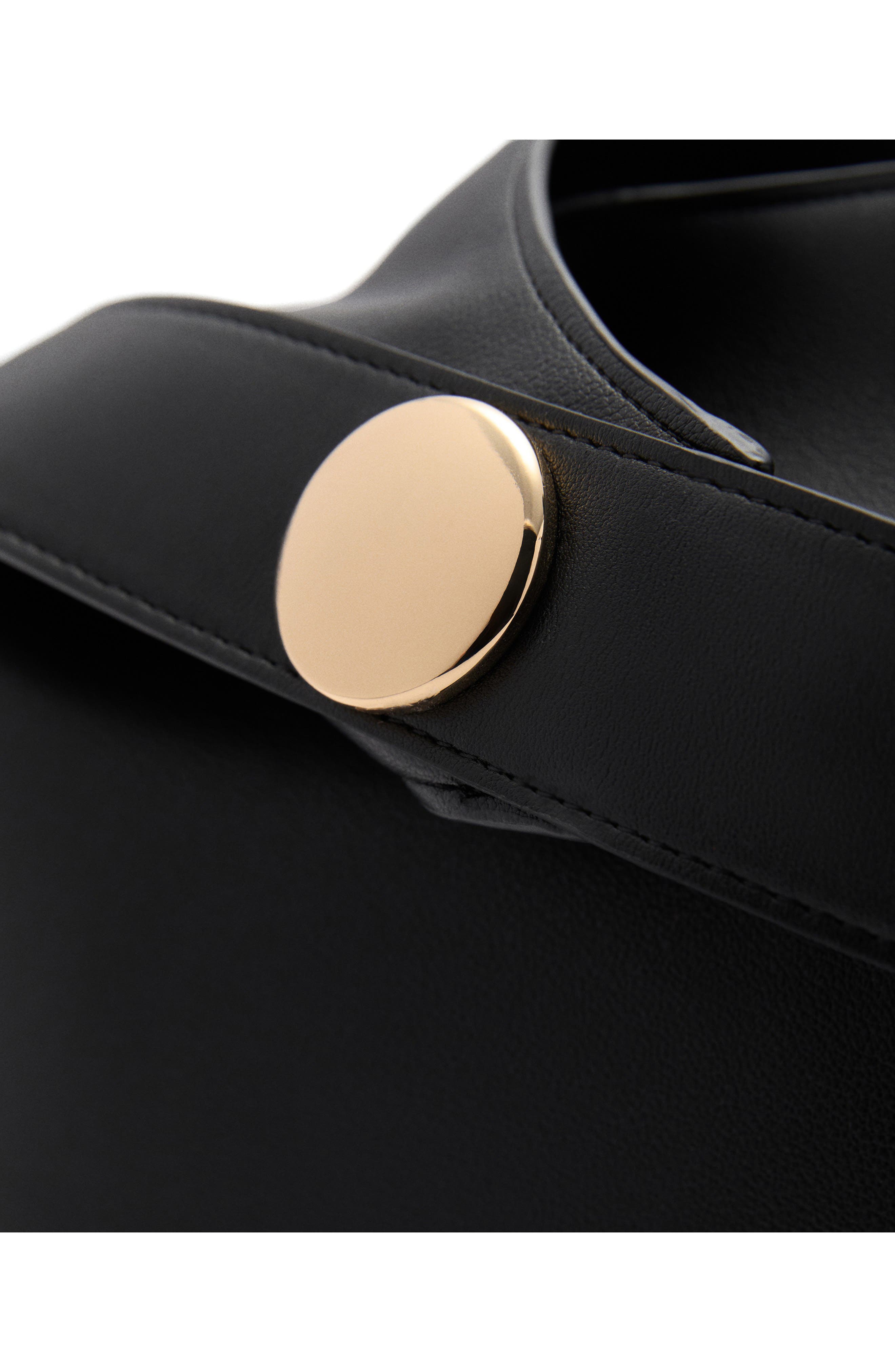 MANGO Faux Leather Shopper Bag, Alternate, color, 