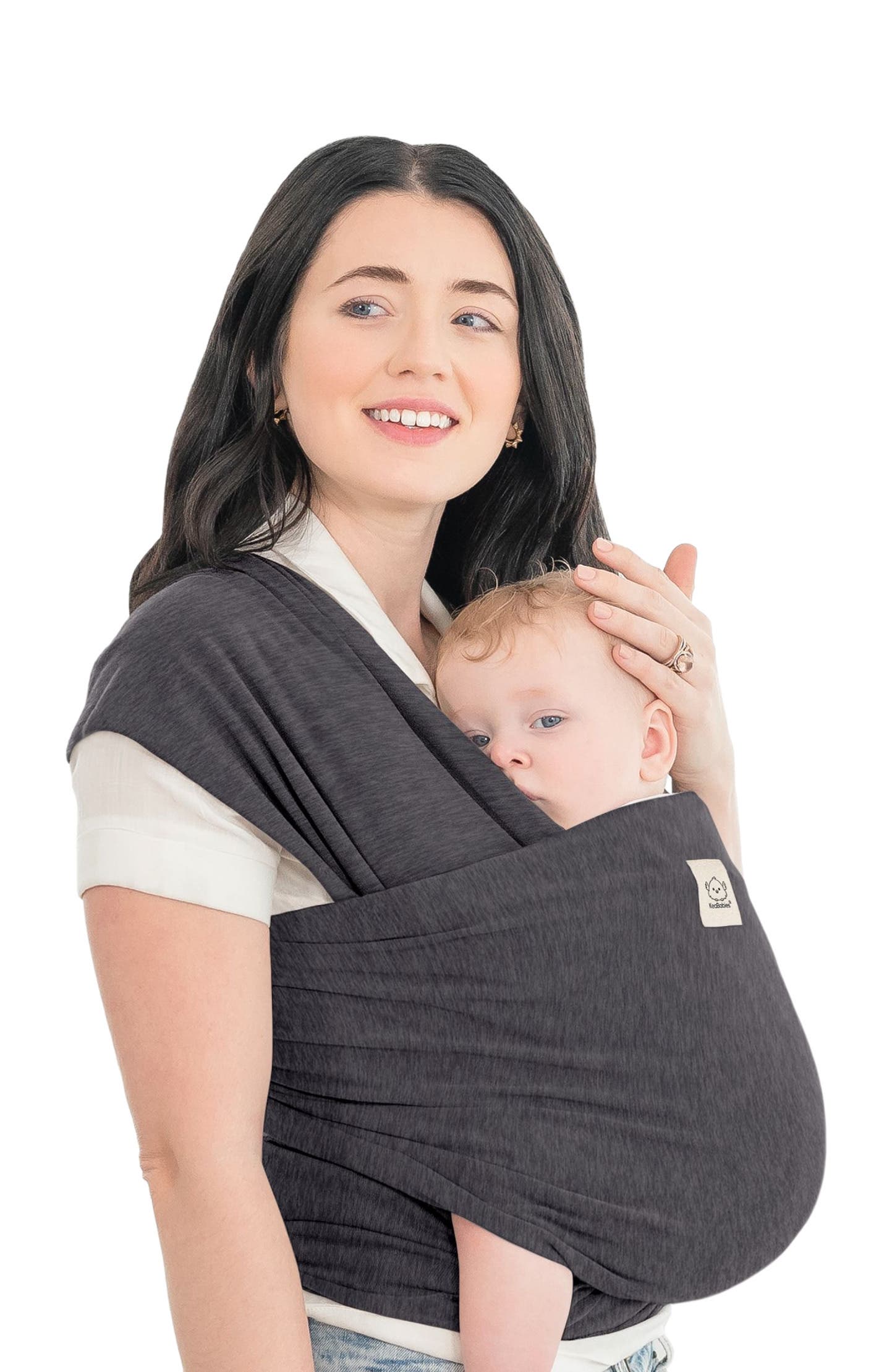 KeaBabies Original Wrap Carrier in Mystic Gray 