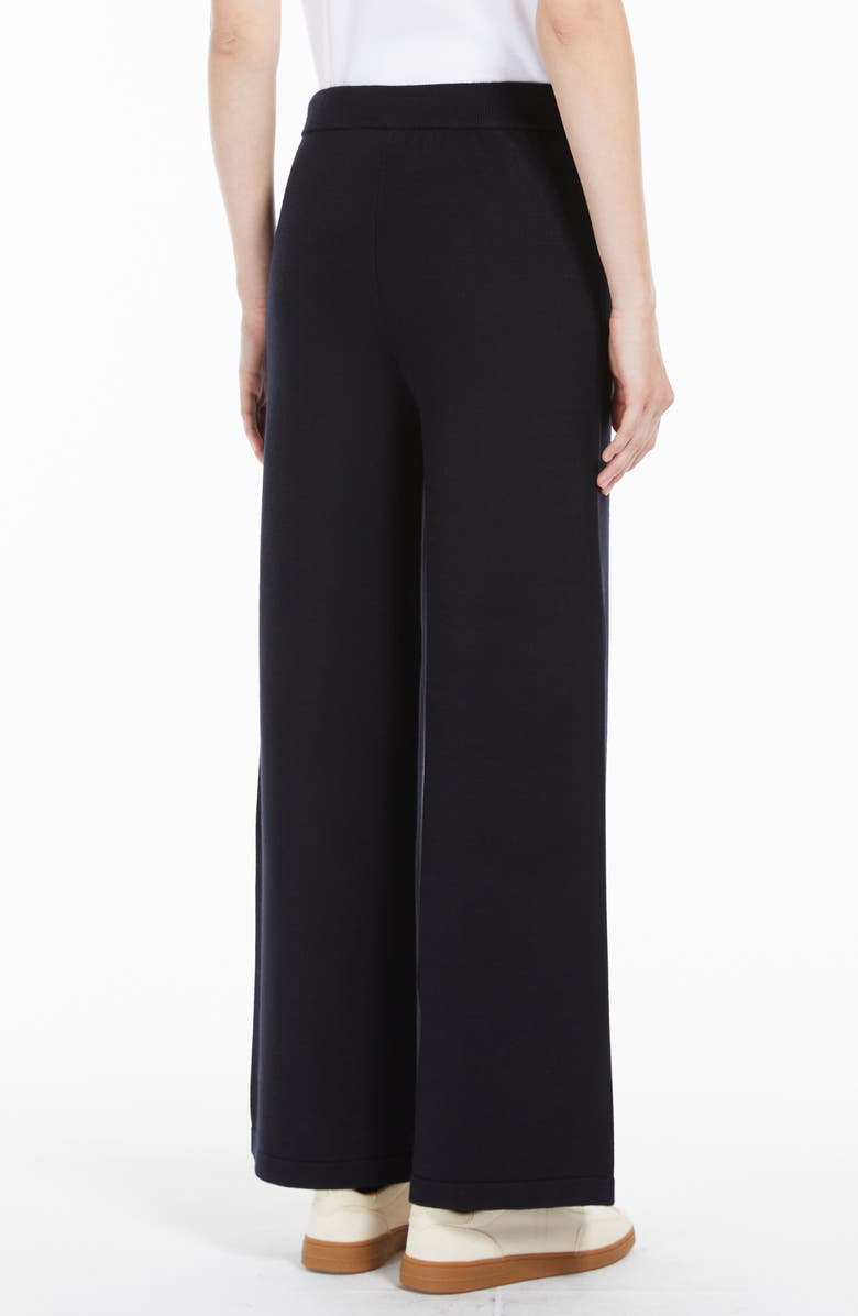 MM by Max Mara Judy Wide-Leg Pants, Alternate, color, Navy