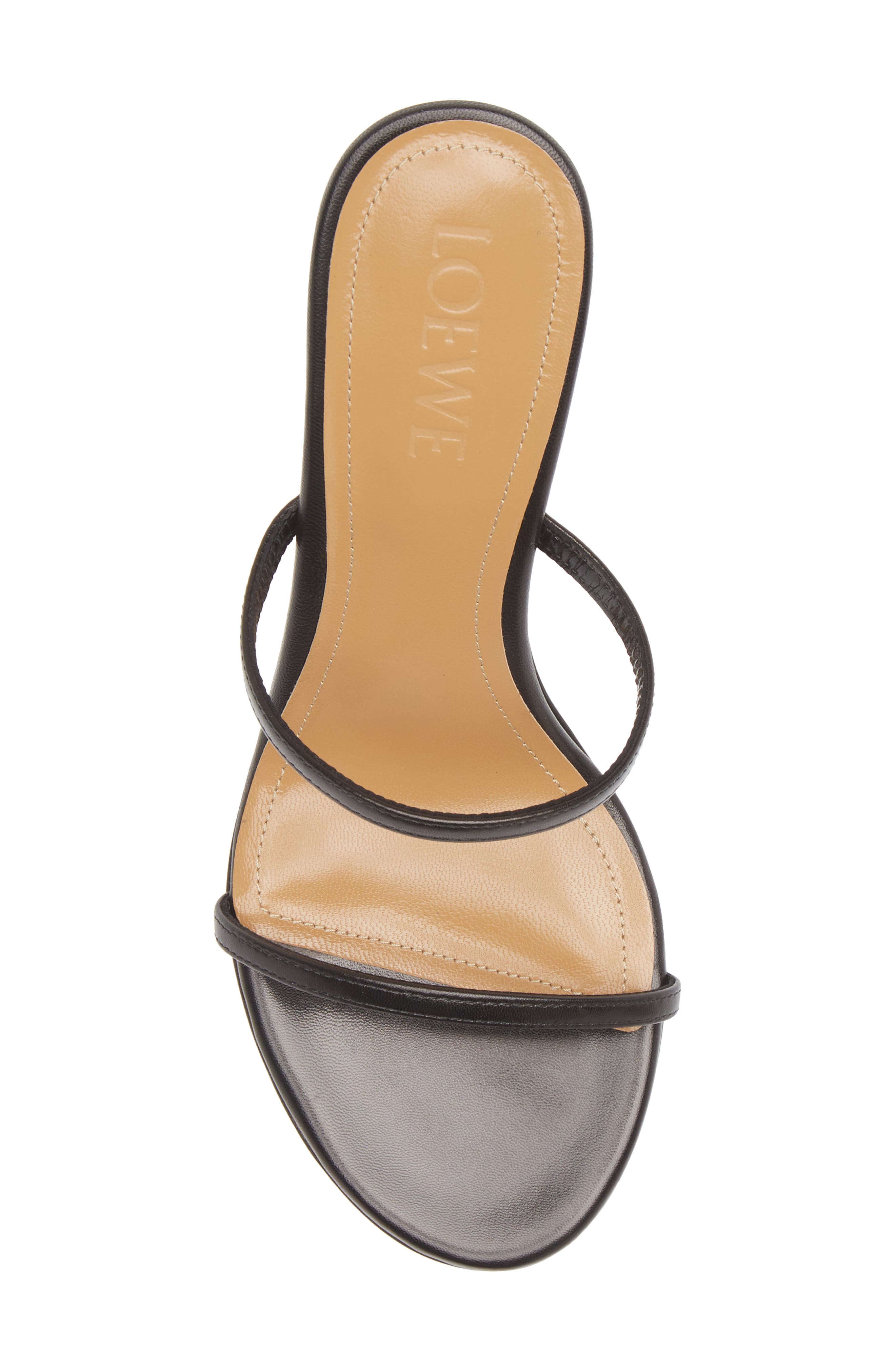 Nail Lacquer Slide Sandal, Alternate, color, BLACK/ SILVER