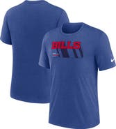 Nike Men's Nike Heather Royal Buffalo Bills Long Pass Tri-Blend T-Shirt