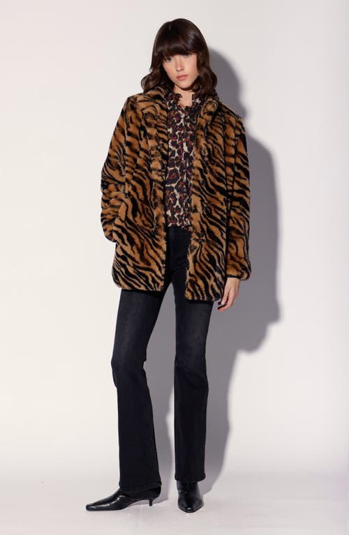 Walter Baker Priscilla Faux Fur Coat In Multi