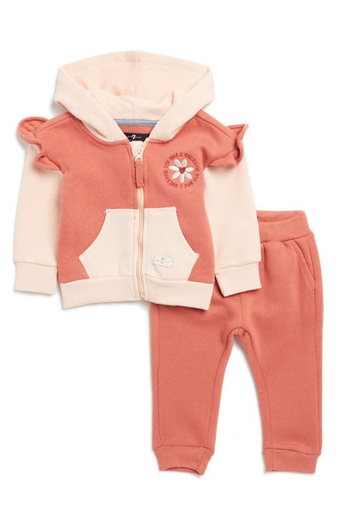 Colorblocked Knit Hoodie & Joggers Set (Baby)