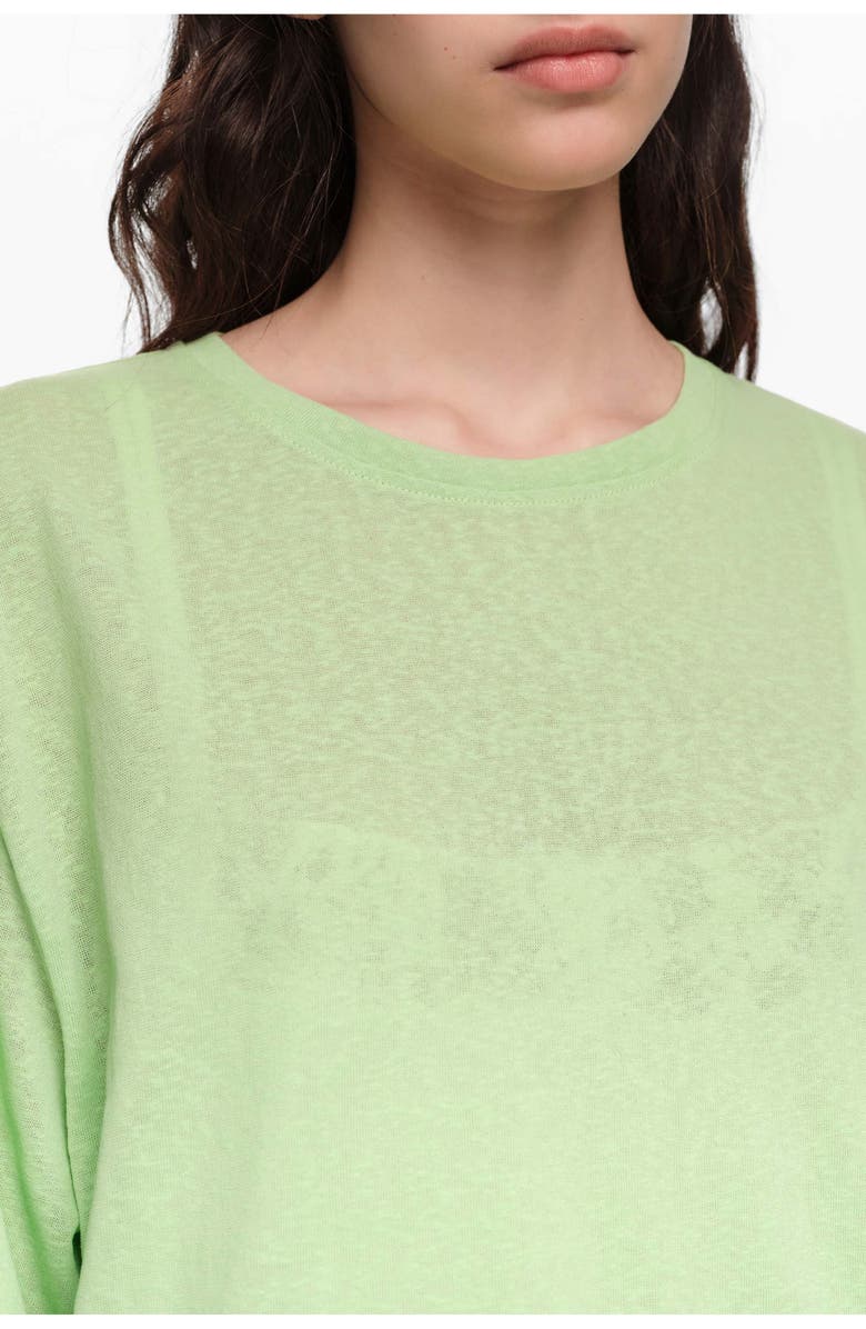 Bimba y Lola Long Lace T-shirt, Alternate, color, Apple Green