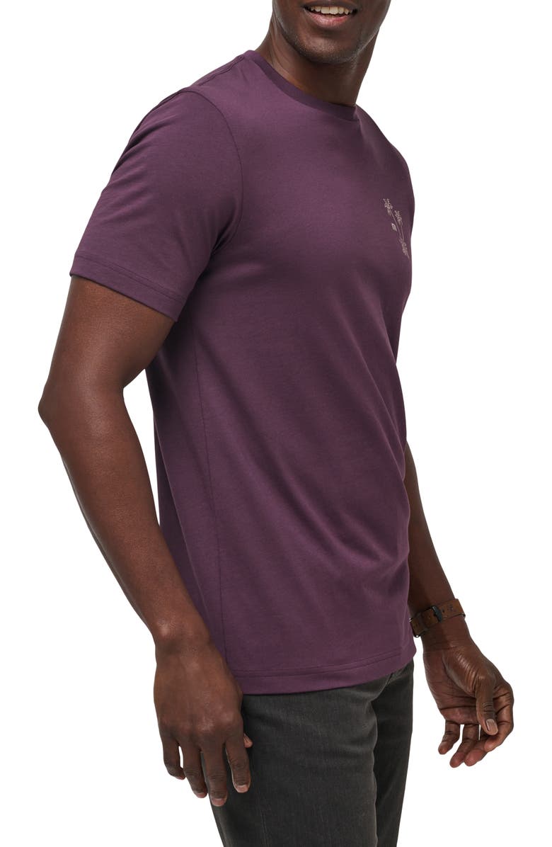 TravisMathew Island Gem Cotton Graphic T-Shirt, Alternate, color, Plum