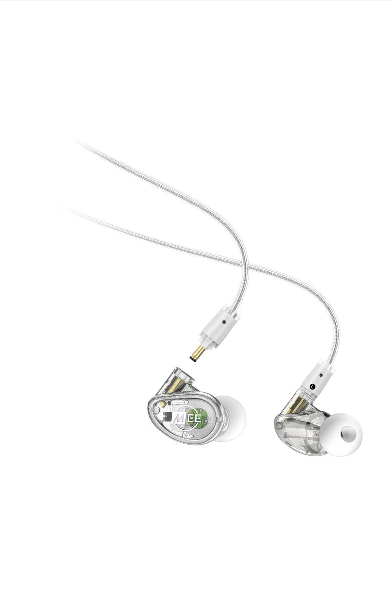 MEE audio MX1 PRO Single Driver Musicians' In-Ear Monitors, Alternate, color, Clear