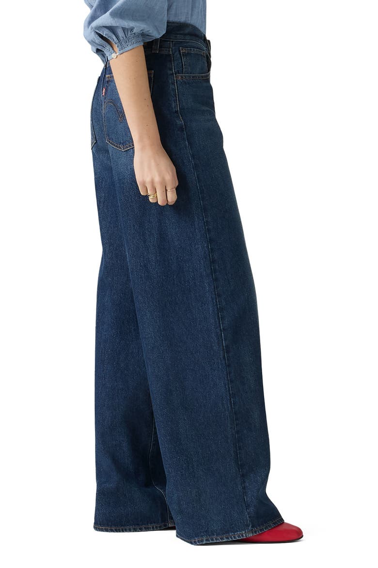 Middy Mid Rise Wide Leg Jeans, Alternate, color, MIDNIGHT CHARM