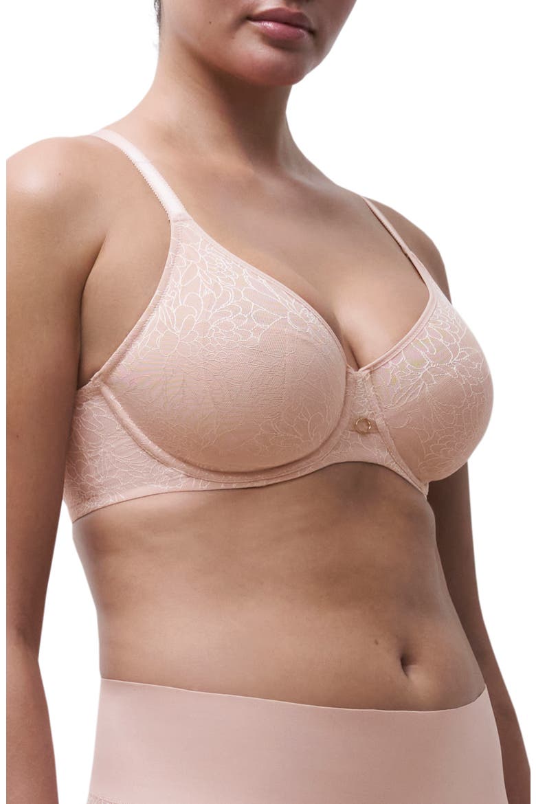 Belle Seamless Underwire Bra, Alternate, color, ROSE