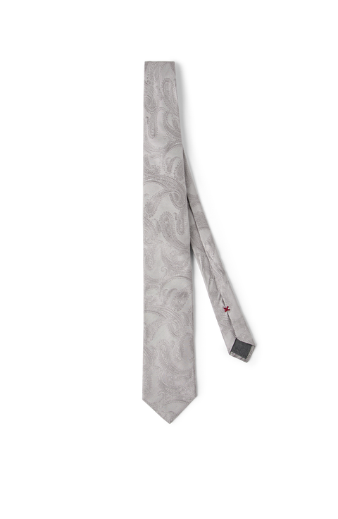 Silk tie with pattern