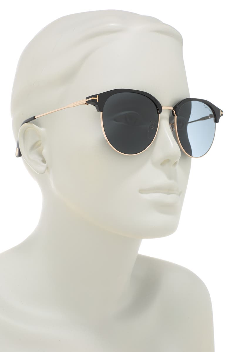 TOM FORD 55mm Round Sunglasses, Alternate, color,