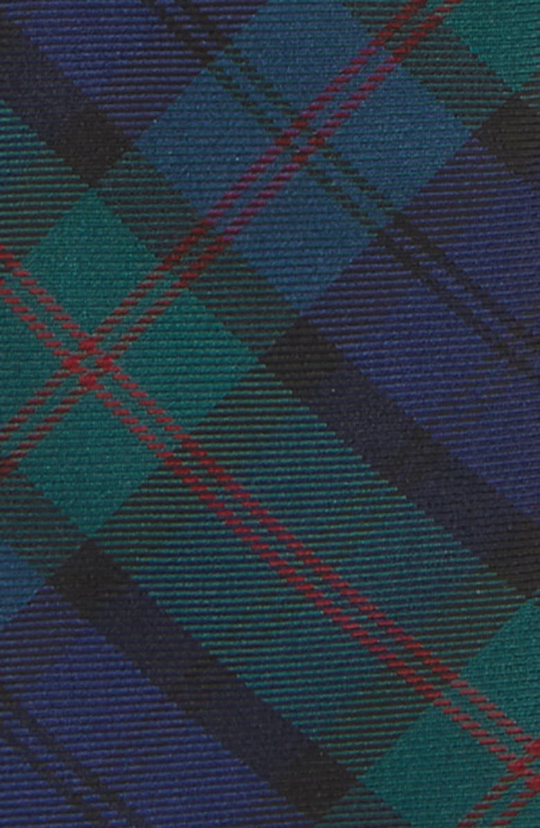 Nordstrom Kids' Matching Family Moments Green Plaid Silk Tie, Alternate, color,