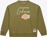 Mitchell & Ness Women's Mitchell & Ness  Olive Los Angeles Lakers Lightweight Script Sweatshirt