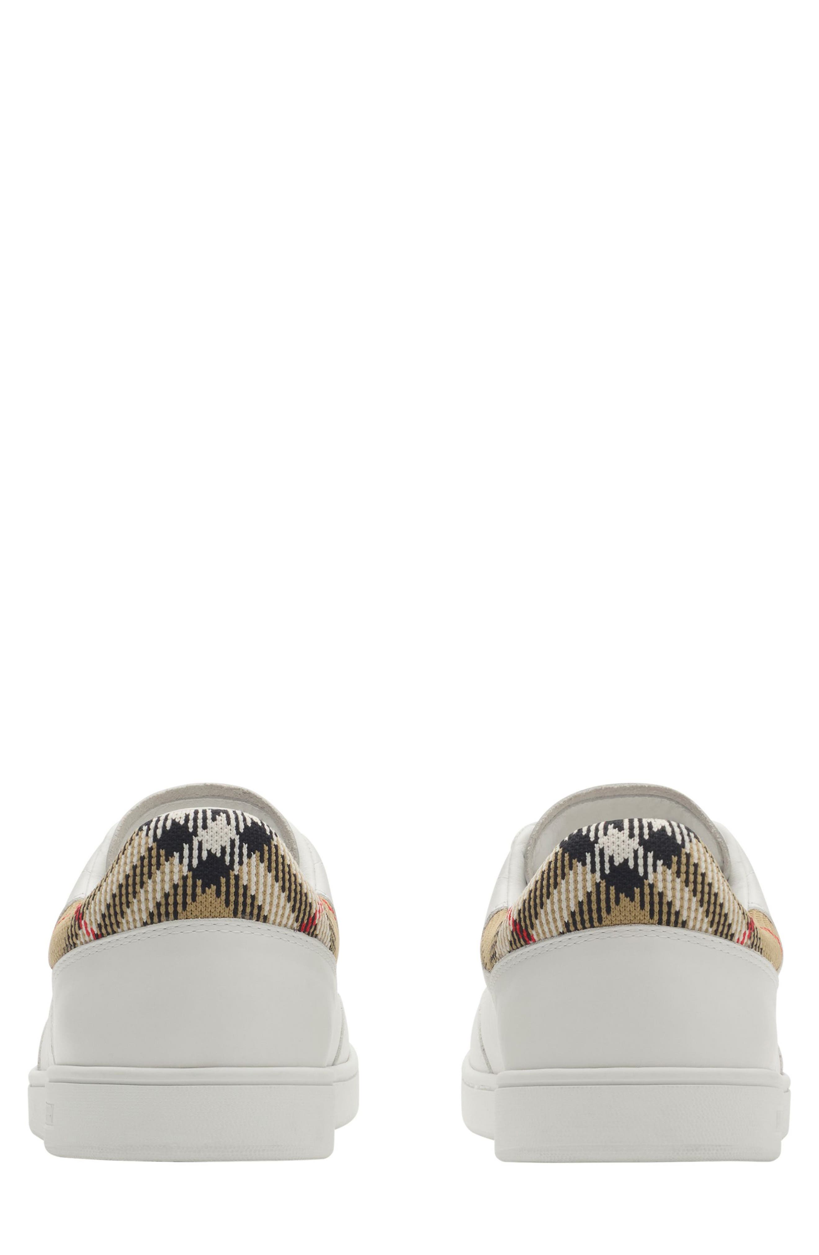 Burberry Set Low Top Sneaker, Alternate, color, White/ Sand Ip Check