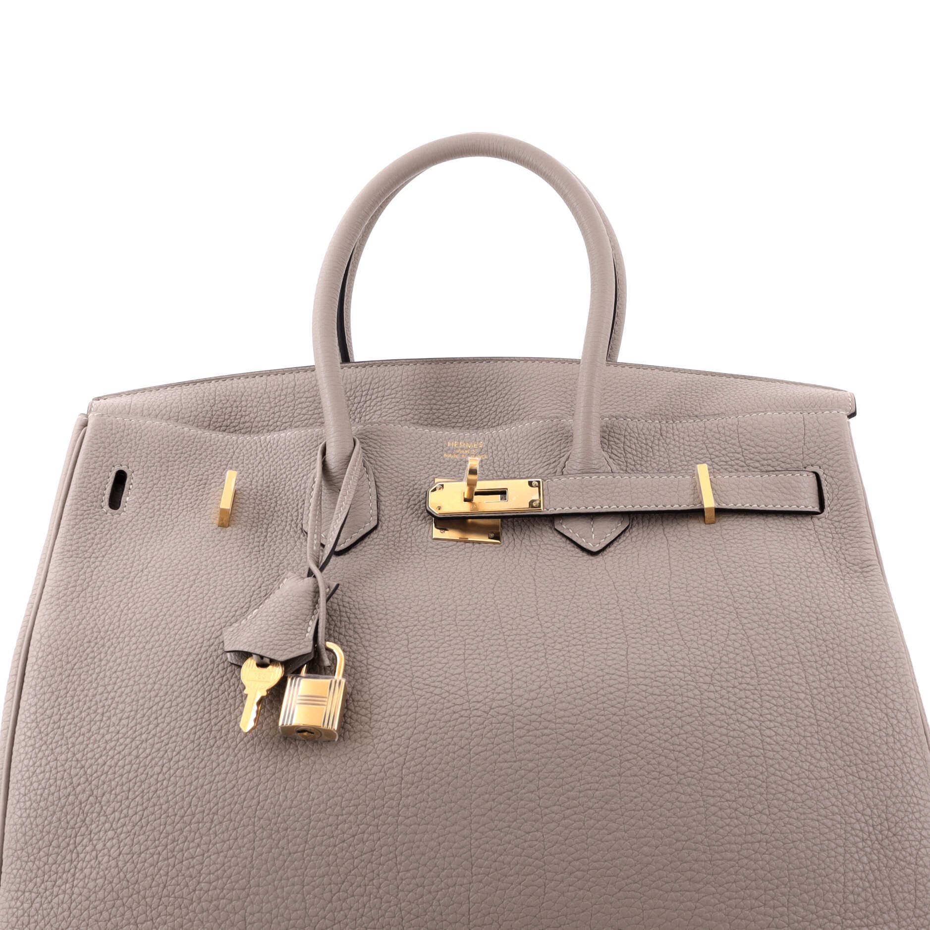 Birkin Handbag Grey Togo with Gold Hardware 35, Alternate, color, Grey