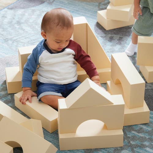 Kaplan Early Learning Company Jumbo Foam Blocks In Brown