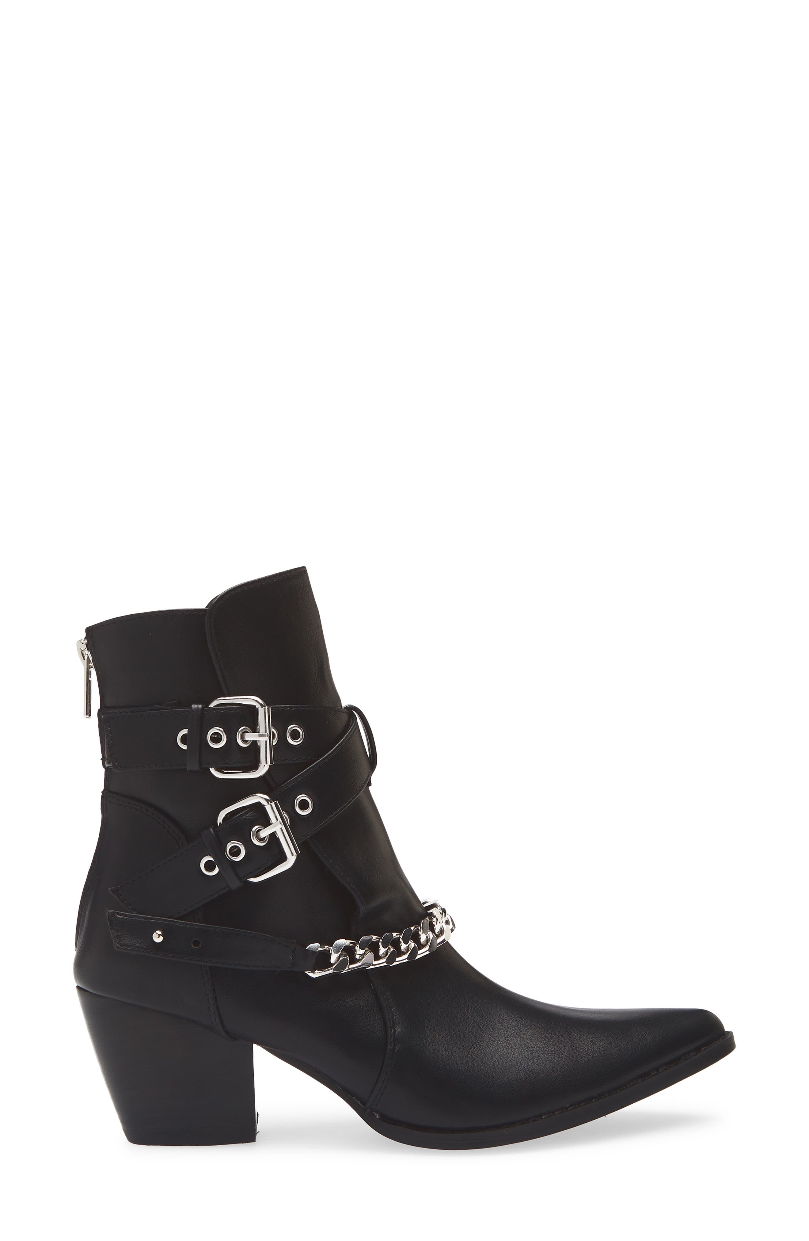 Jill Buckle Chain Trim Bootie