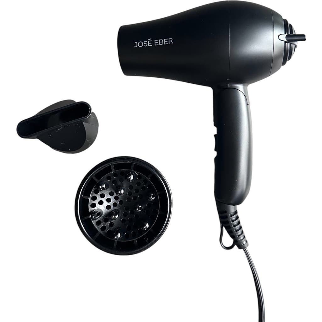 Jose Eber Ultra Mini Hair Dryer Black, Foldable For Travel, Lightweight
