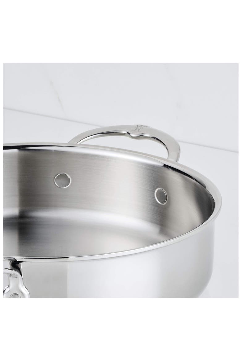 ProBond® Luxe Professional Clad Stainless Steel 3.5-Quart Braiser with Lid, Alternate, color, NO COLOR