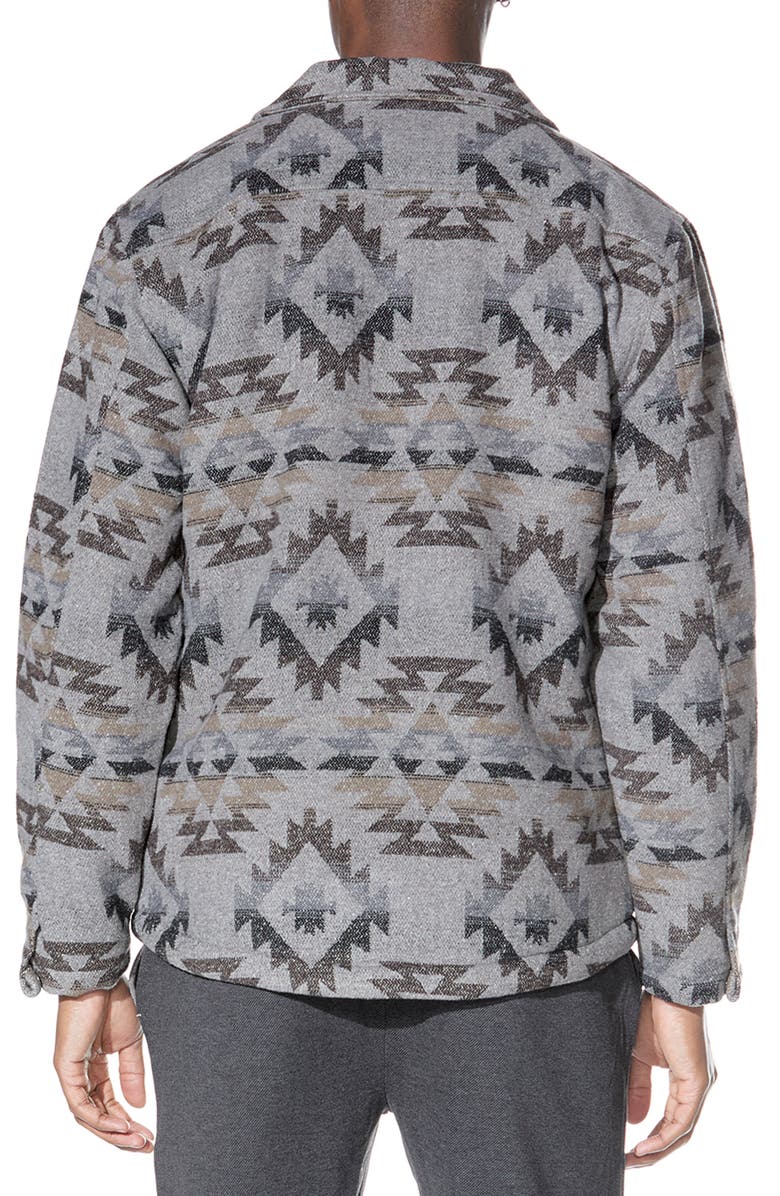 Civil Society Heritage Zip Shirt Jacket, Alternate, color, Charcoal