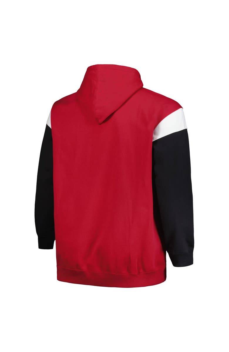 PROFILE Men's Profile Cardinal Arizona Cardinals Big & Tall Trench Battle Pullover Hoodie, Alternate, color, Cardinal