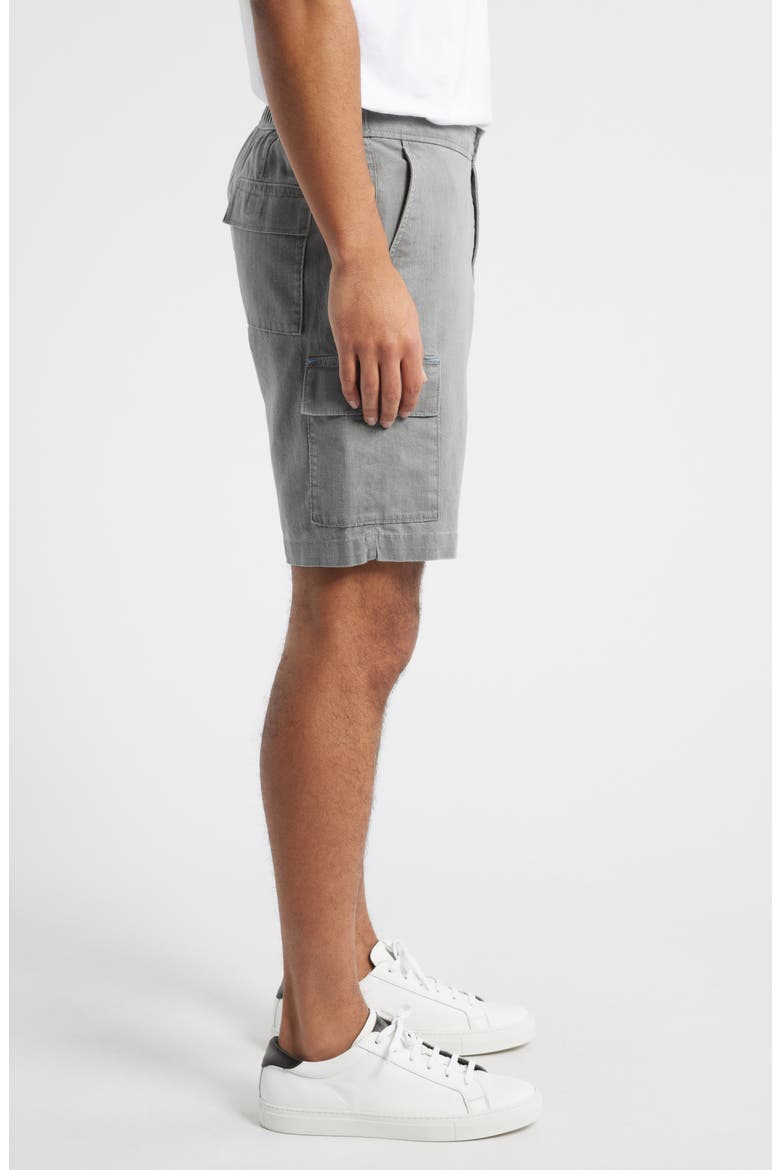 Beach Coast Linen Blend Shorts, Alternate, color, BALA SHARK