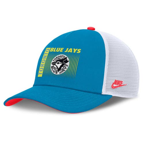 Nike Teal Toronto Blue Jays Neon 90s Rise Structured Performance Adjustable Trucker Hat