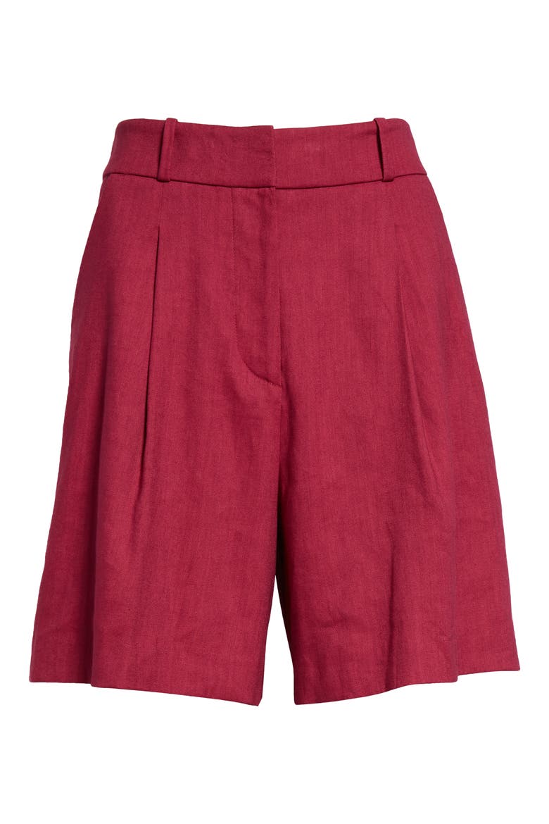 Noemi Linen Blend Shorts, Alternate, color, WILDBERRY