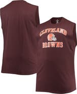 PROFILE Men's Brown Cleveland Browns Big & Tall Muscle Tank Top