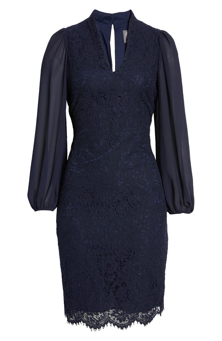 Vince Camuto Long Sleeve Lace Body-Con Dress | Nordstrom
